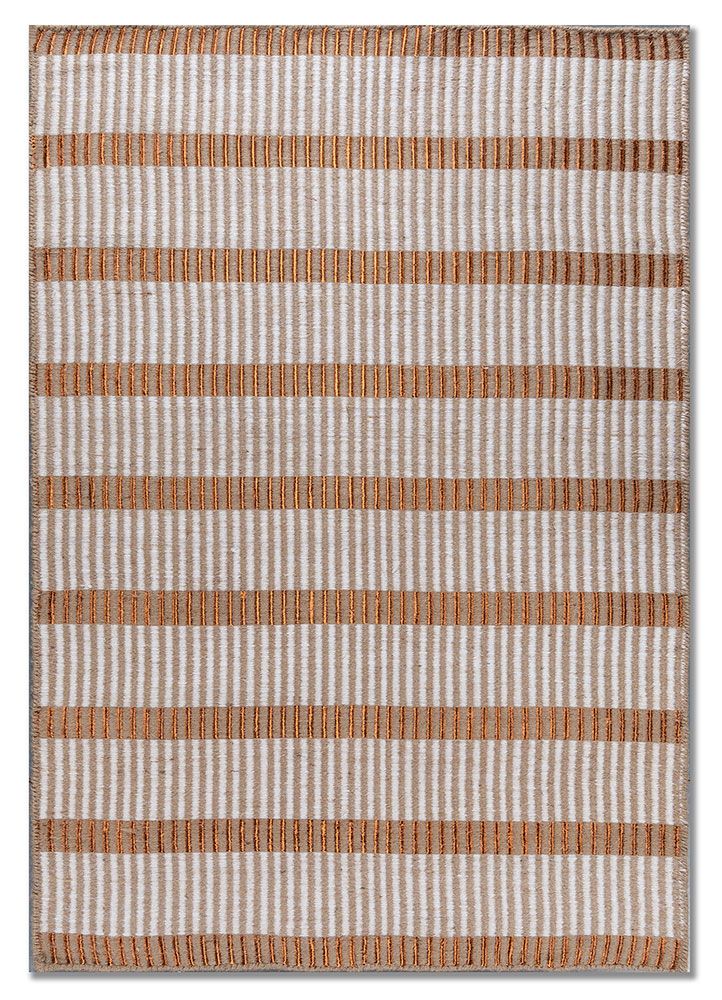 Nomadic Threads HCJ-01, Tan/Cloud White by Jaipur Rugs