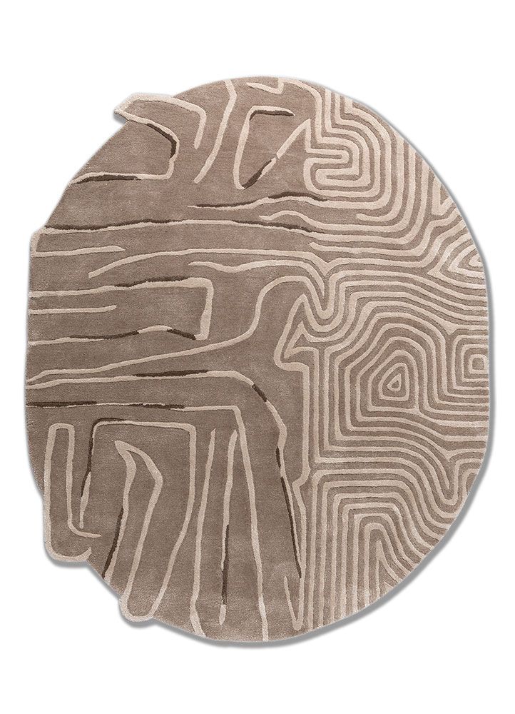 Come Around TNQ-1124, Dark Taupe/Ivory by Jaipur Rugs