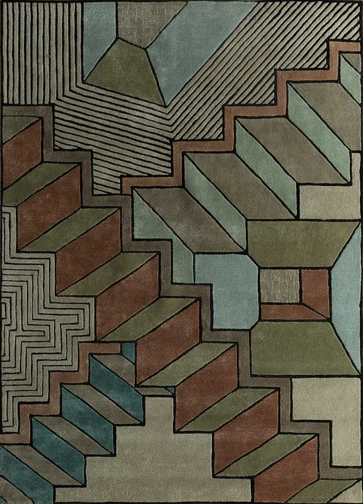 Archetype TOP-9509, Cloud White/Apple Green by Jaipur Rugs