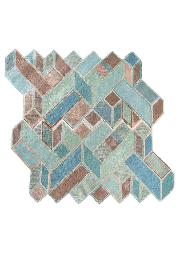 Archetype TOP-9510, Aqua Foam/Stucco by Jaipur Rugs