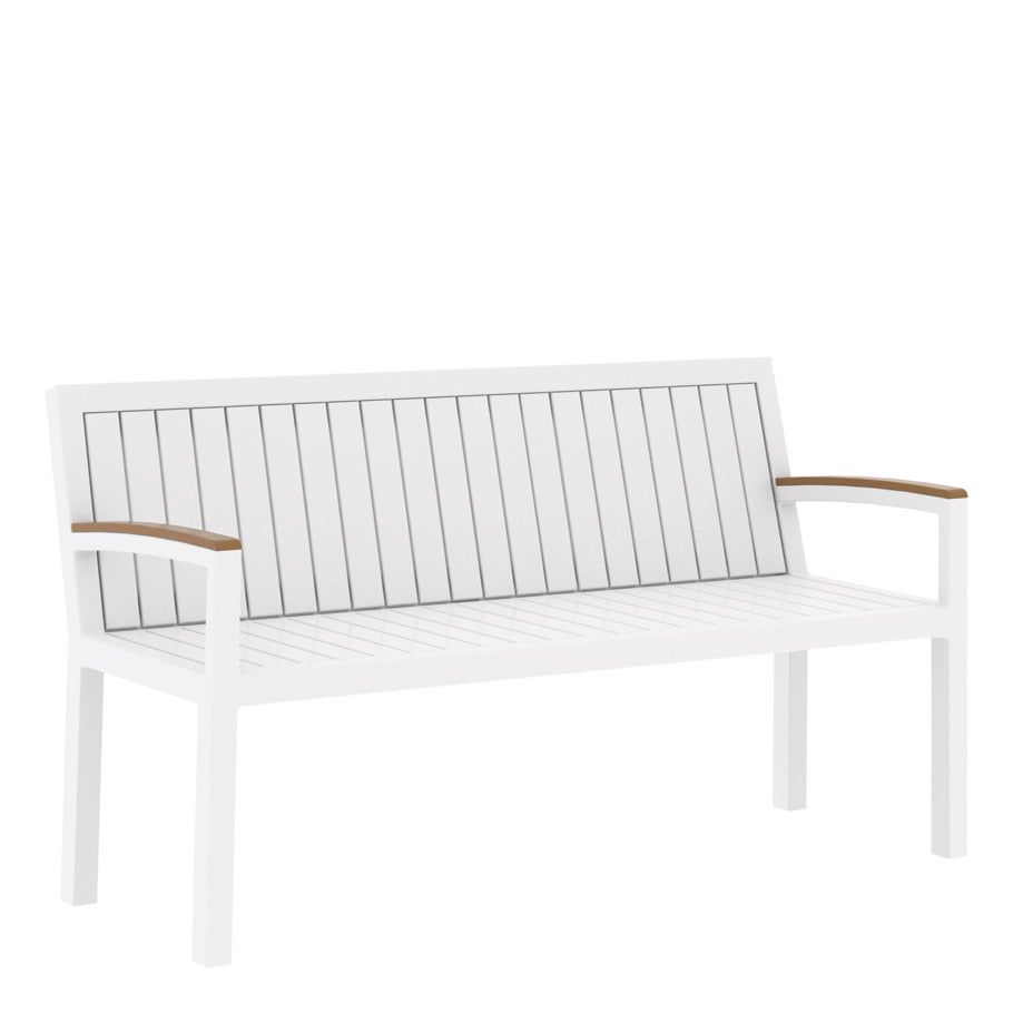 KOKO II BENCH WITH ARMS 152 by JANUS et Cie