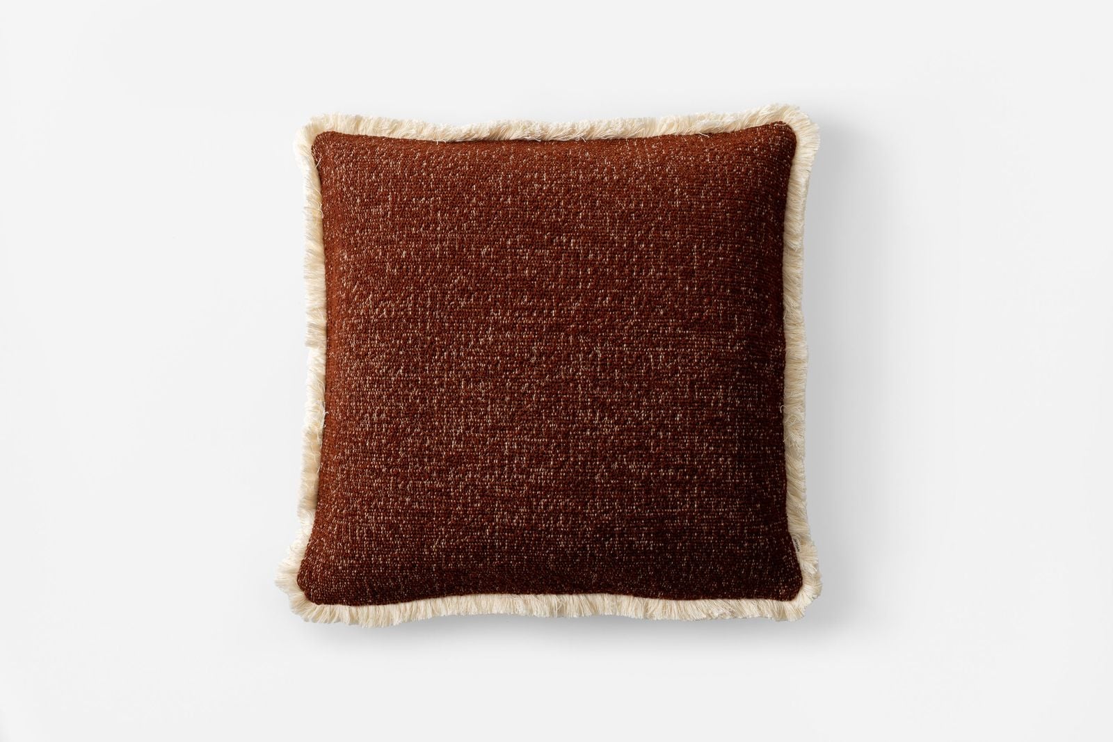 Bowie Square Fringe Cushion Ginger by Jardan