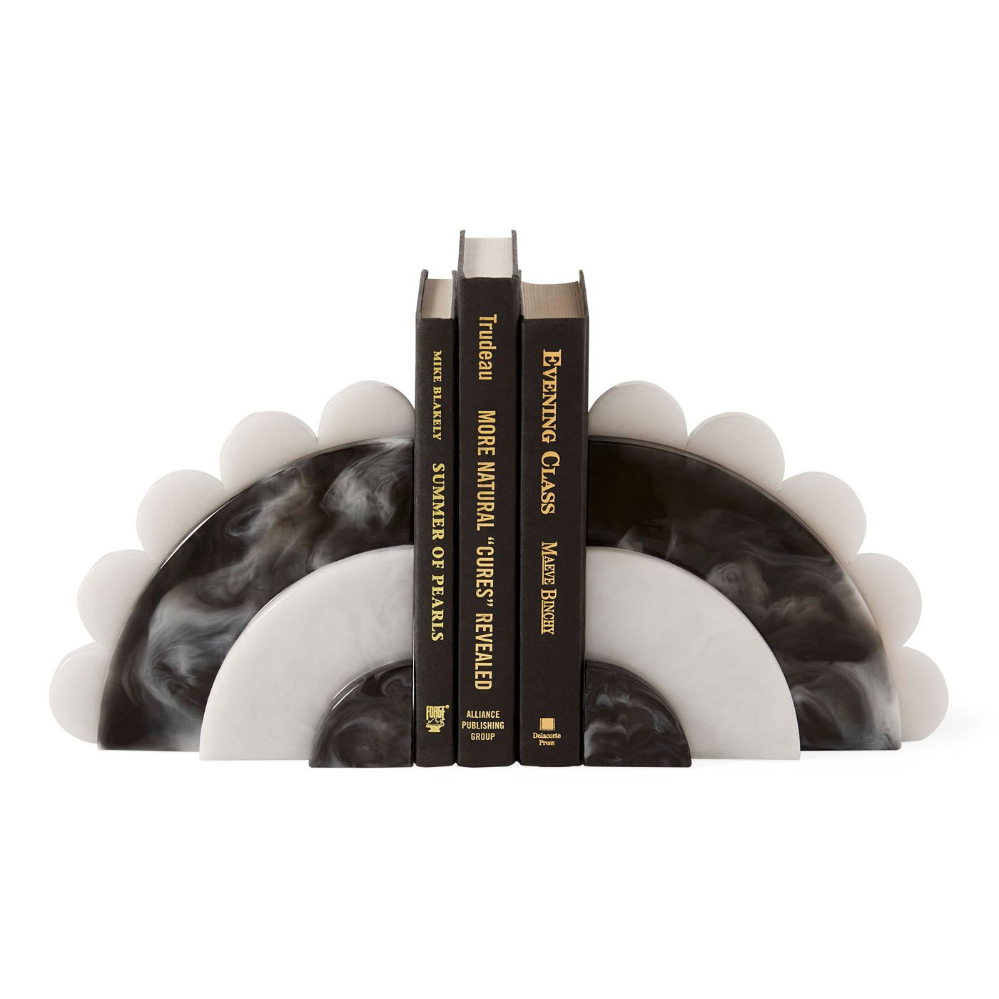 Como Black & White Bookends by Jonathan Adler