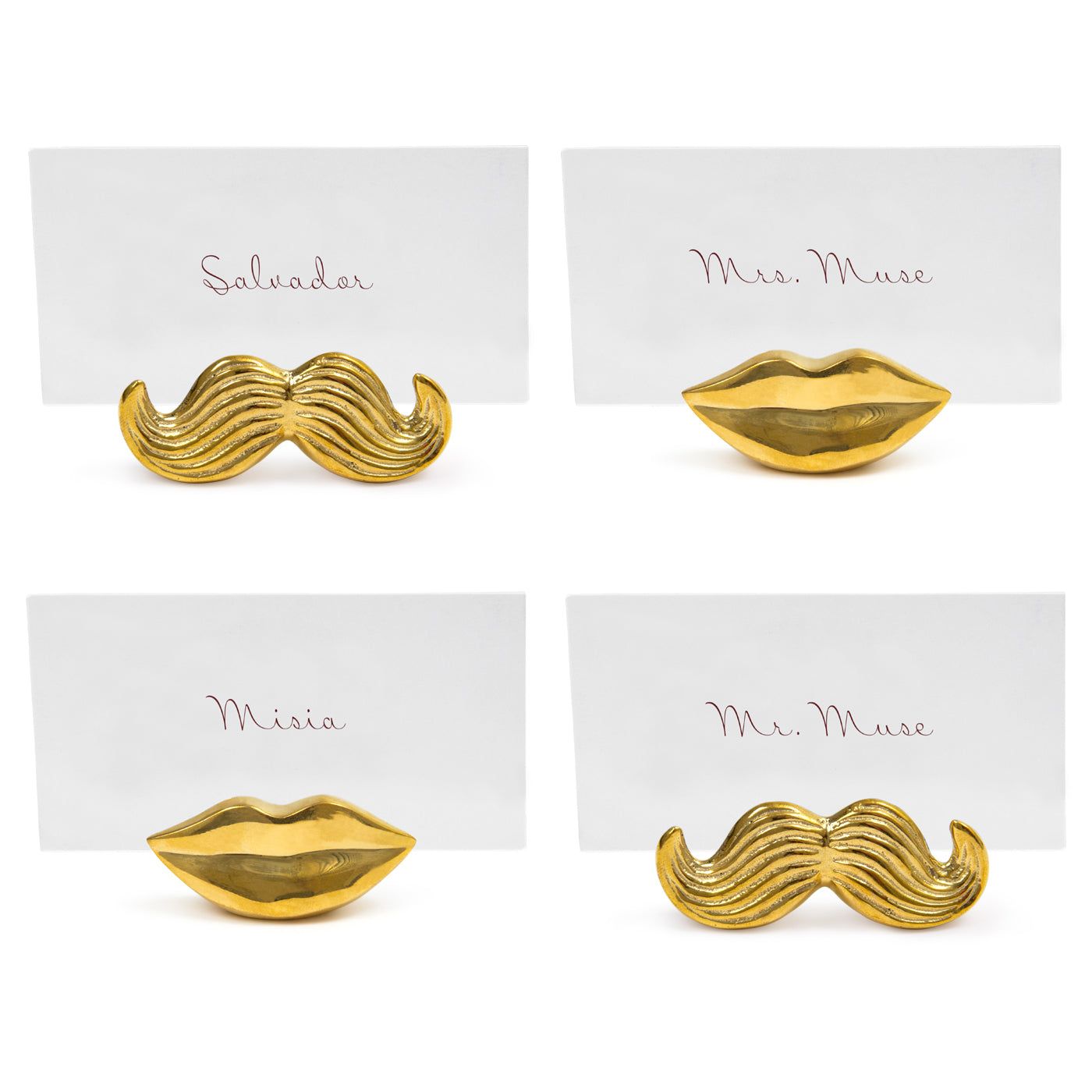 Mr. & Mrs. Muse Place Card Holder Set by Jonathan Adler