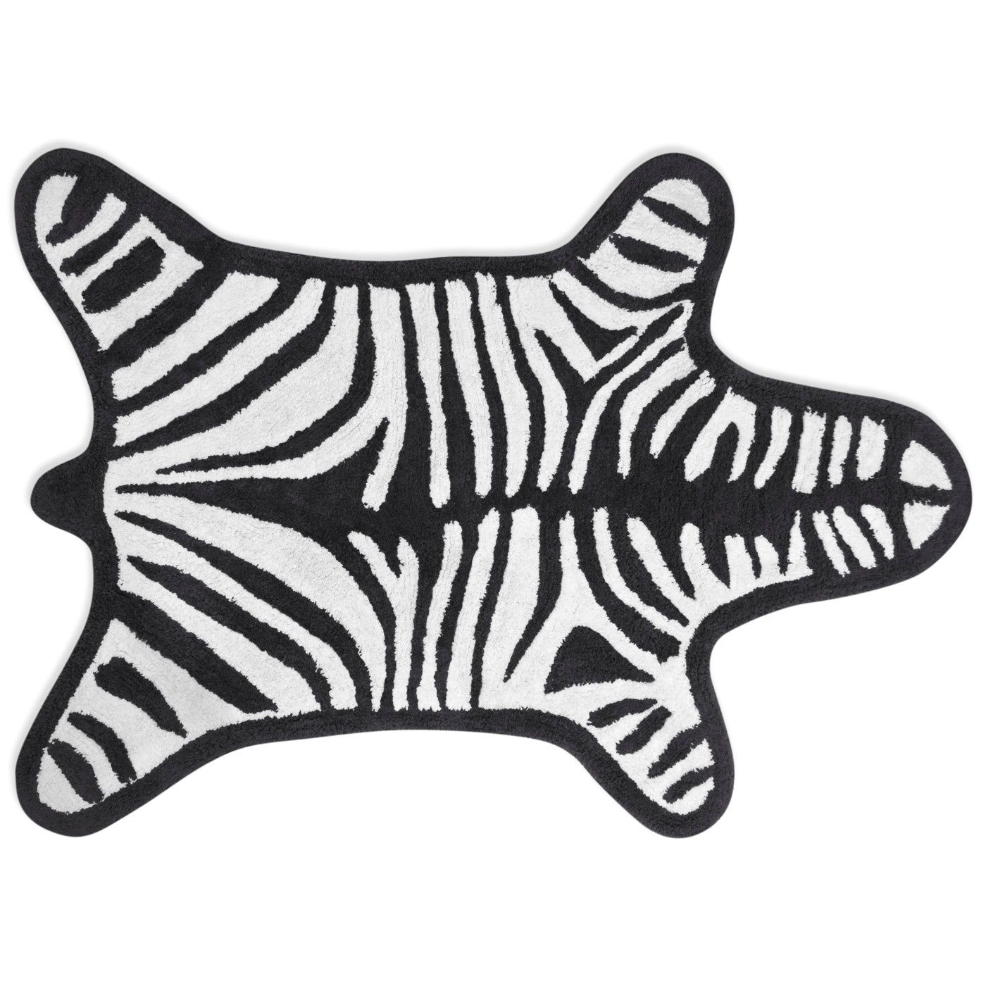 Reversible Zebra Bath Mat by Jonathan Adler