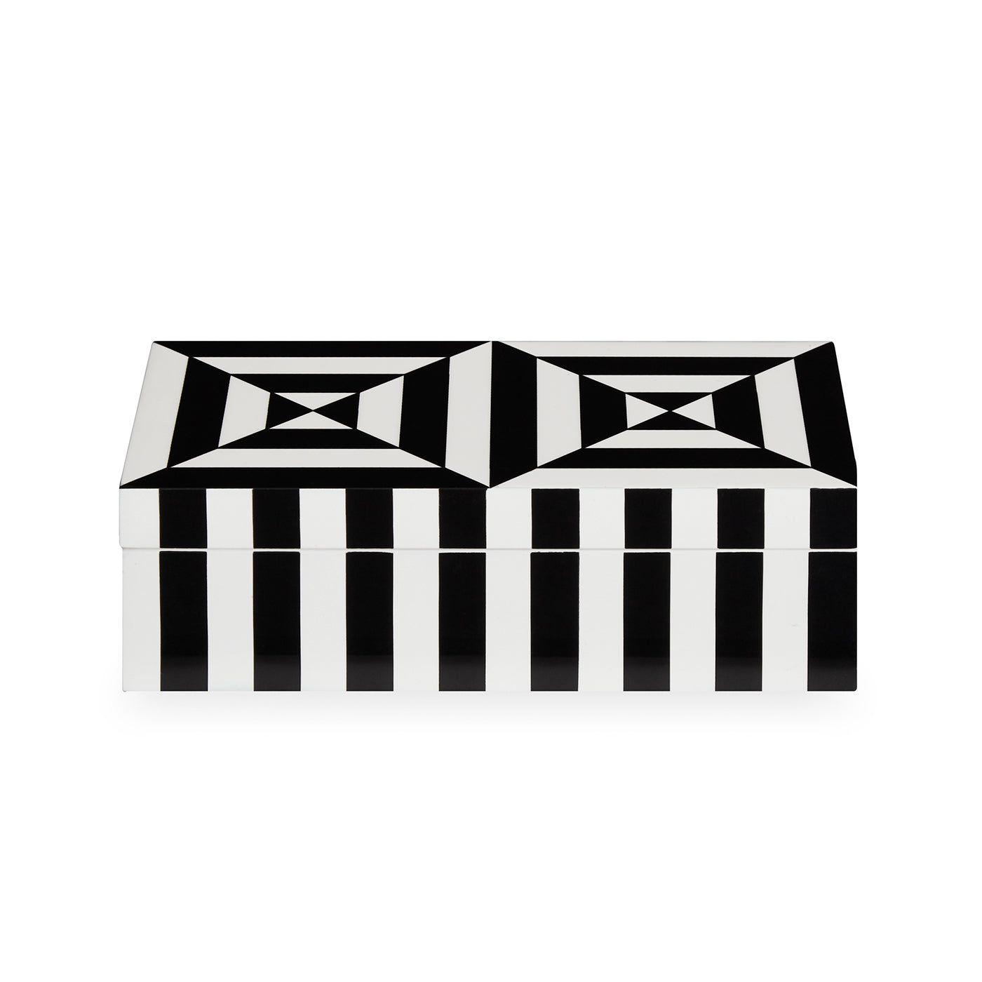 Small Op Art Lacquer Box by Jonathan Adler