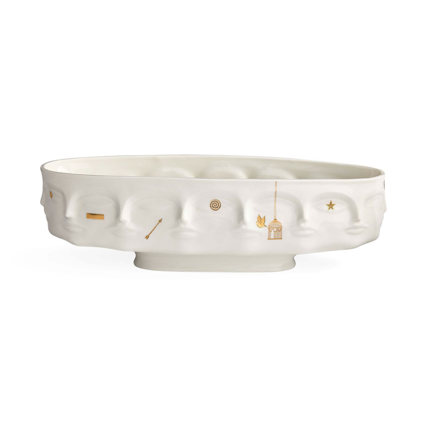Gilded Dora Maar Long Bowl by Jonathan Adler