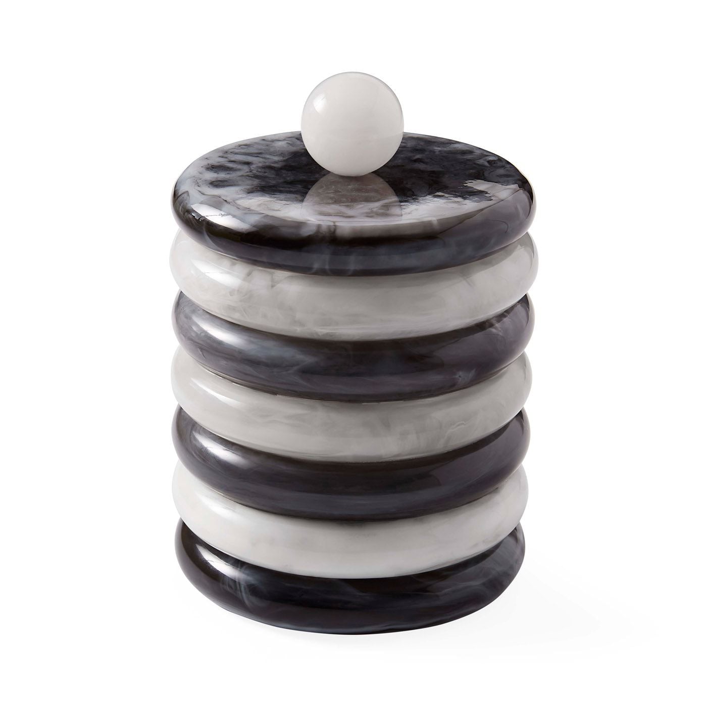 Como Black & White Ice Bucket by Jonathan Adler