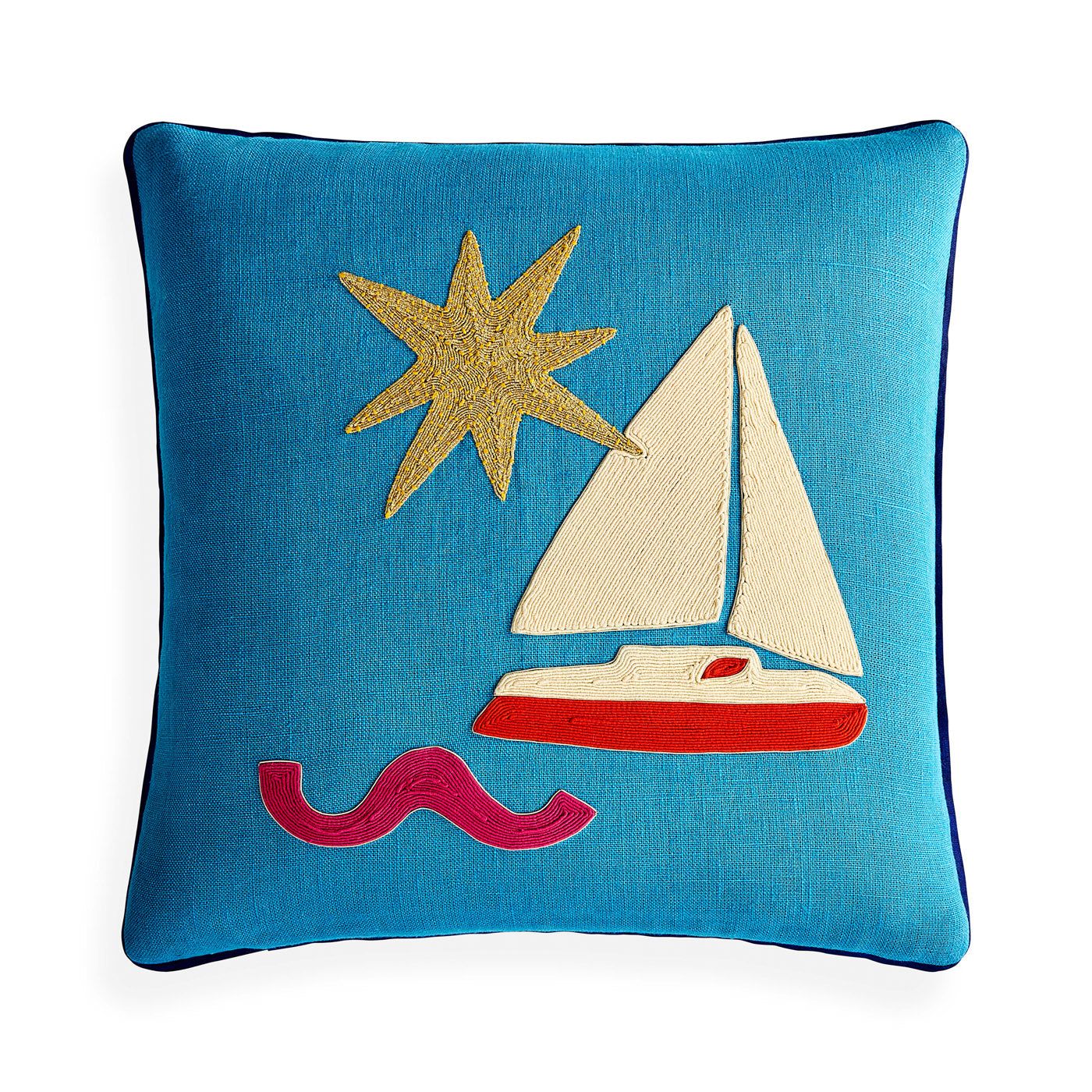 Playa Sailboat Pillow by Jonathan Adler
