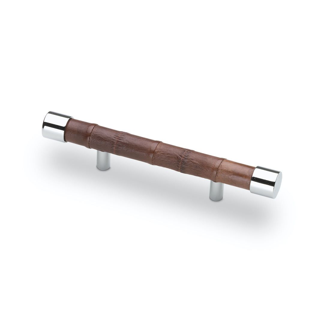 Bilbao M - Exotic Skins & Metal Accents Tailored Cylindrical Pull Handle by Jover+Valls