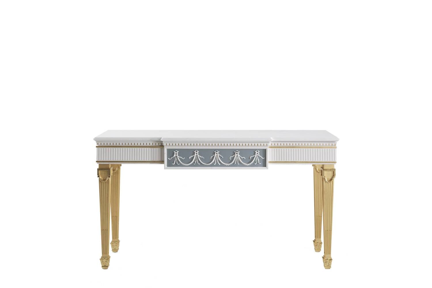 PORTLAND console - luxury Oro Bianco collection - Italian classic furniture by Jumbo Collection