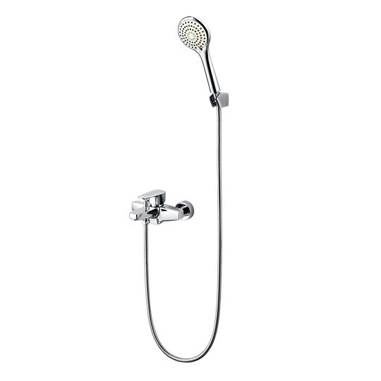 Pan 2 Series - Bath/Shower Mixer W/Hand Shower & Wall Bracket & Hose 150cm by JUSTIME
