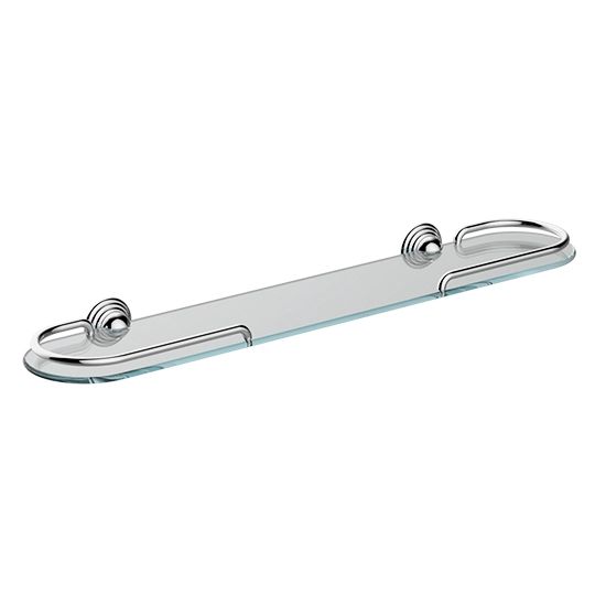 Aztec Bathroom Accessories - Shelf W/Rail (600mm) by JUSTIME