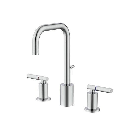 Symmetria Series - Two-Handle Widespread Basin Faucet W/Lift Rod by JUSTIME