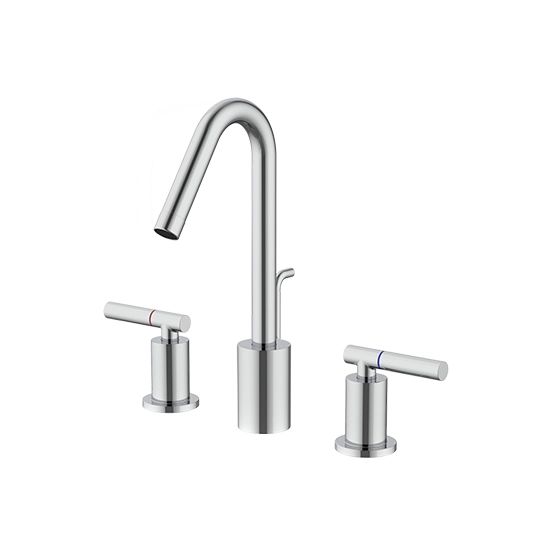 Symmetria Series - Two-Handle Widespread Basin Faucet W/Lift Rod by JUSTIME