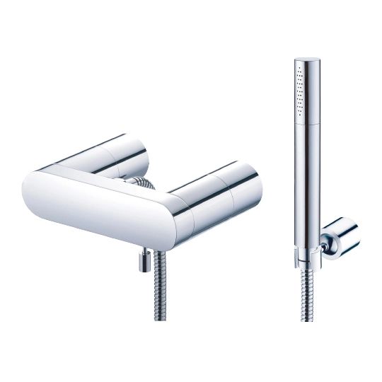 Charming Series - Bath/Shower Mixer W/Hand Shower & Hose & Wall Bracket by JUSTIME