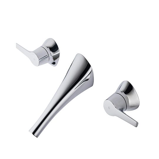 Nature Series - Two-Handle Wall-Mounted Basin Faucet by JUSTIME