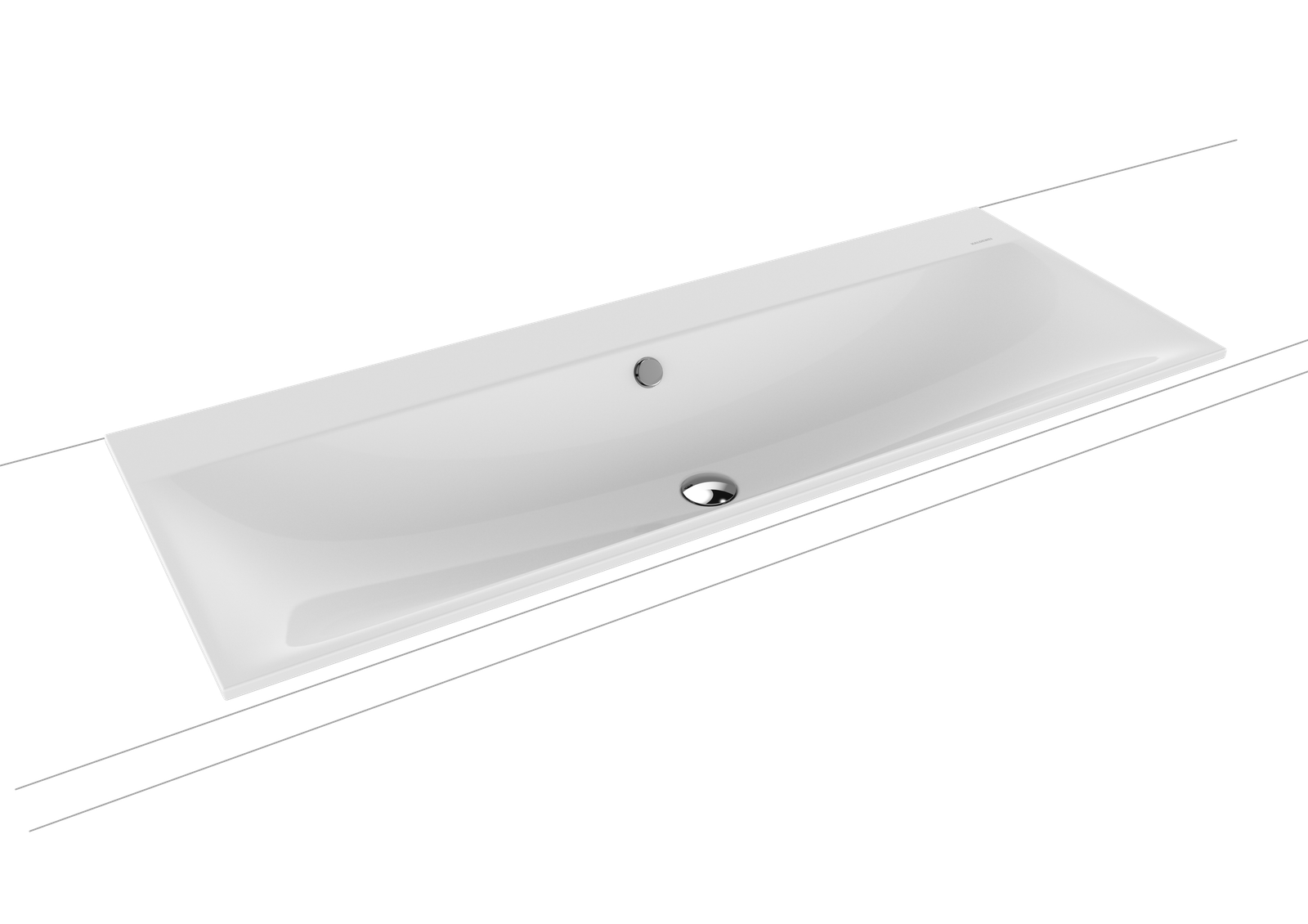 SILENIO BUILT-IN DOUBLE WASHBASIN by Kaldewei