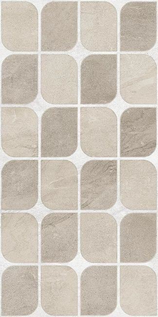 Cosmic Polished Taupe Cream Decor 30x60 by Kale