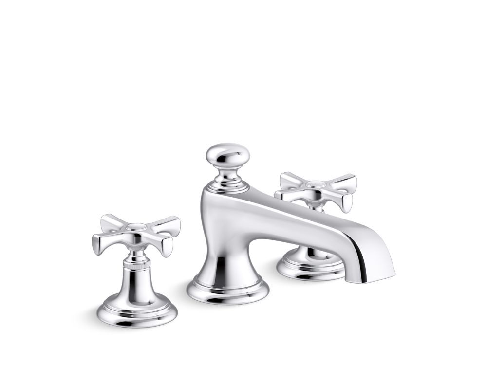 Bellis Deck-Mount Bath Faucet, Cross Handles by Kallista