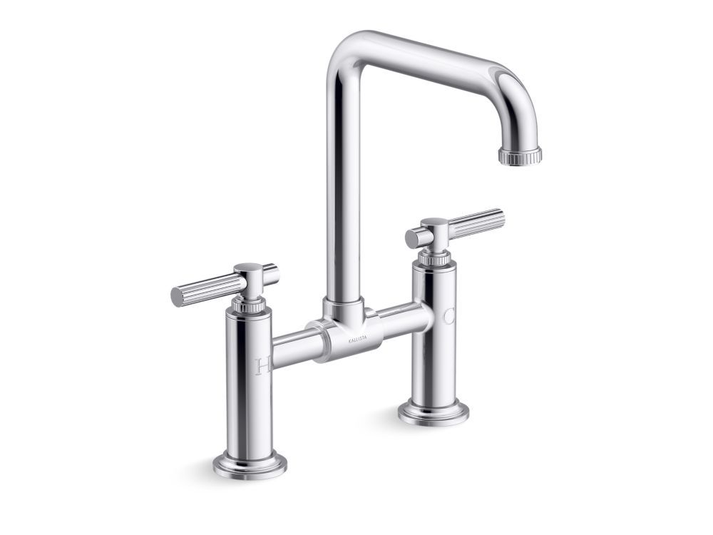 Central Park West Deck-Mount Bridge Faucet, Tall Spout, Lever Handles by Kallista
