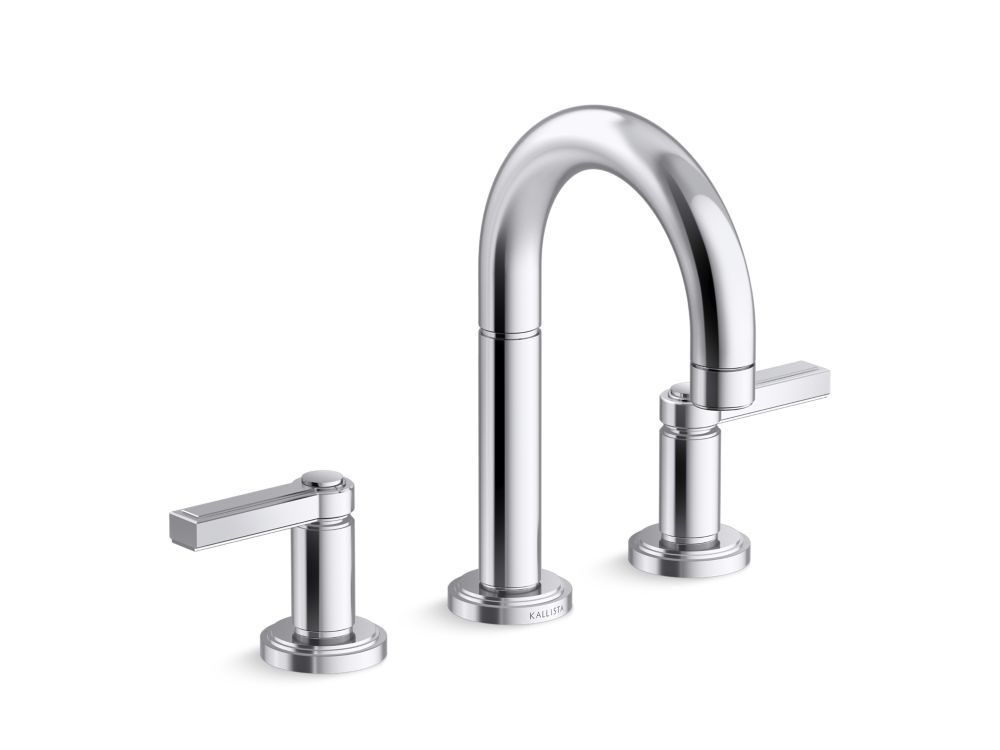 Sink faucet, arch spout, lever handles by Kallista