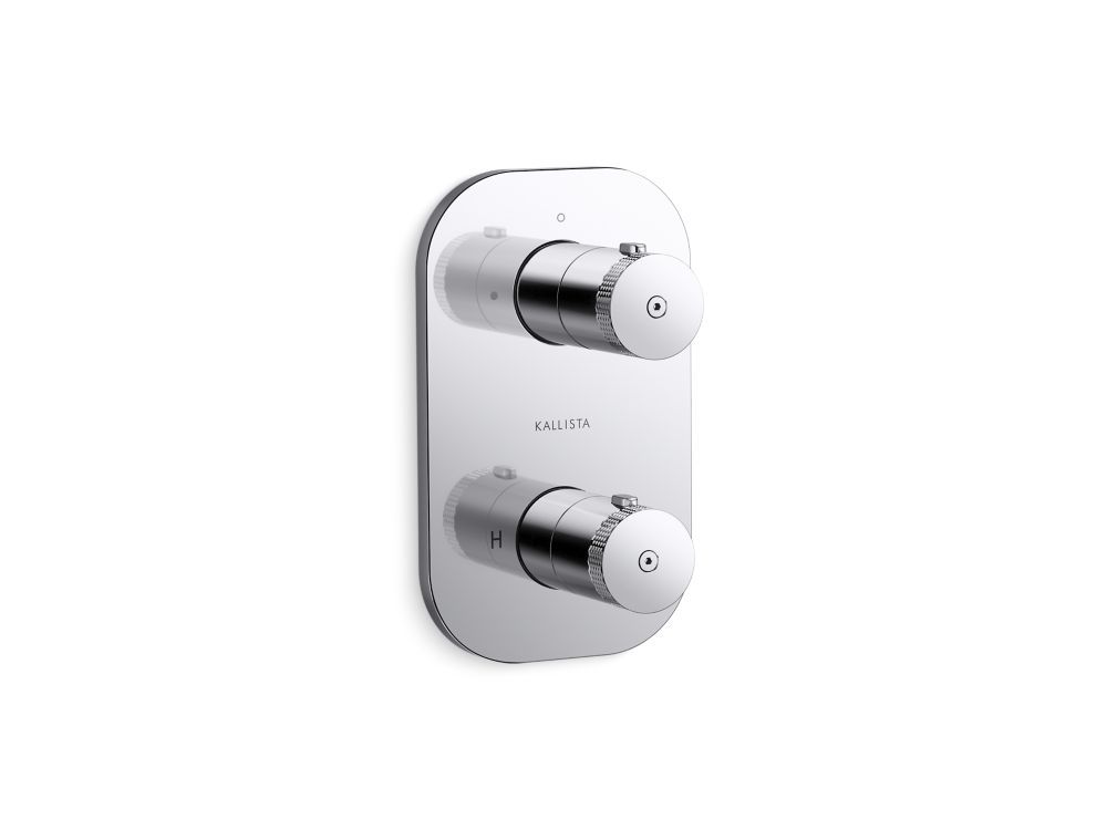 Aileron Stacked 2-Outlet Thermostatic Trim by Kallista