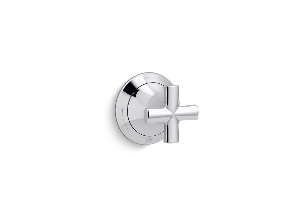Script Volume Control Trim, Cross Handle by Kallista