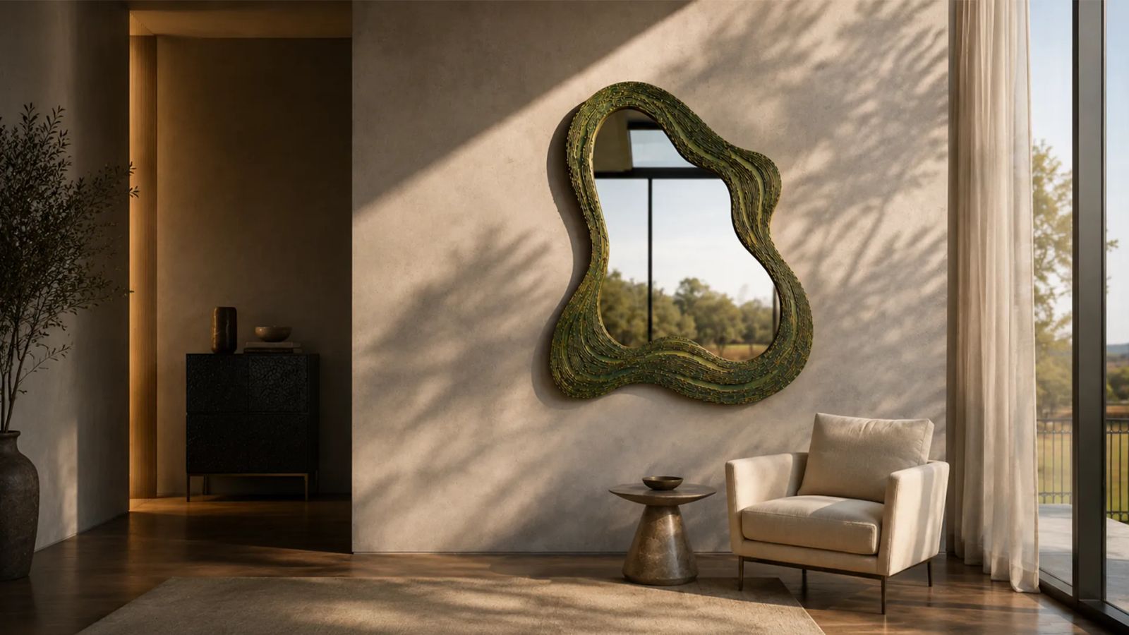 ATLAS K5002 - Wall-mounted framed mirror by KARPA