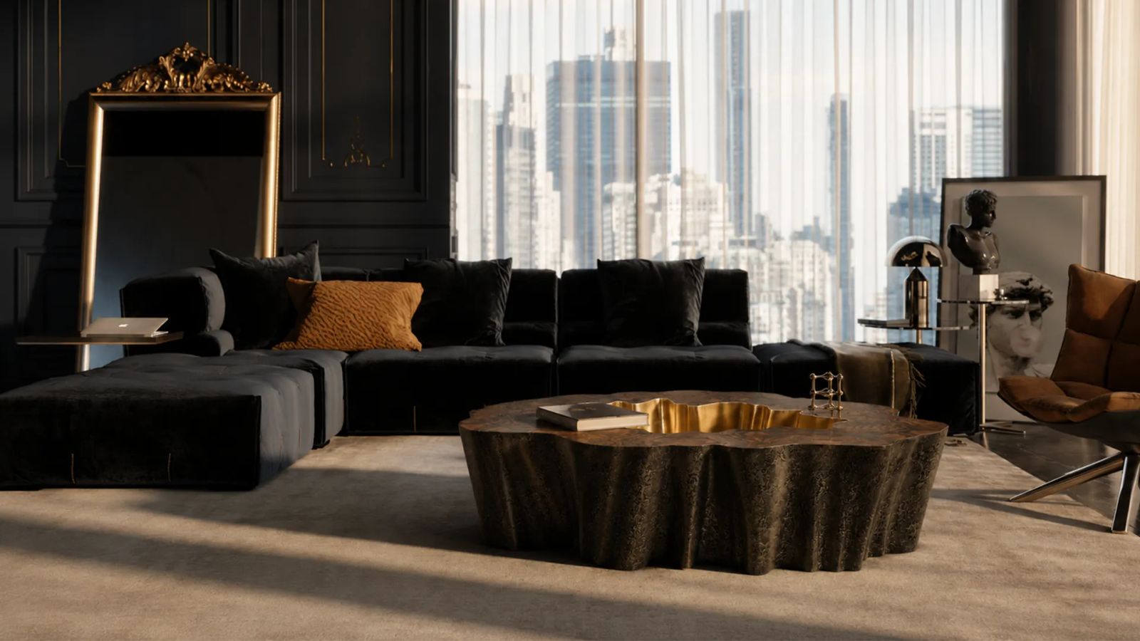 GAIA K1081 - Glass-fibre coffee table by KARPA