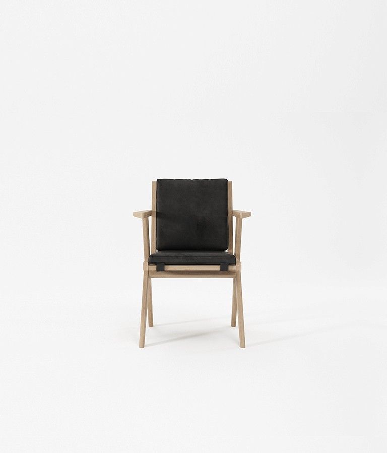 Armchair w Leather by KARPENTER