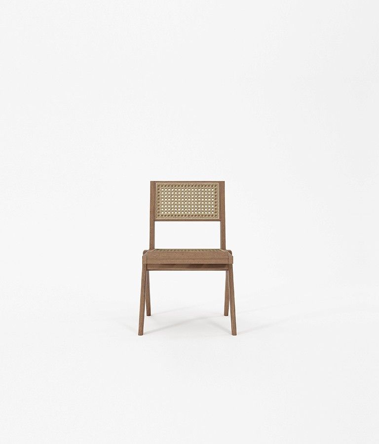 Chair w Natural Rattan by KARPENTER