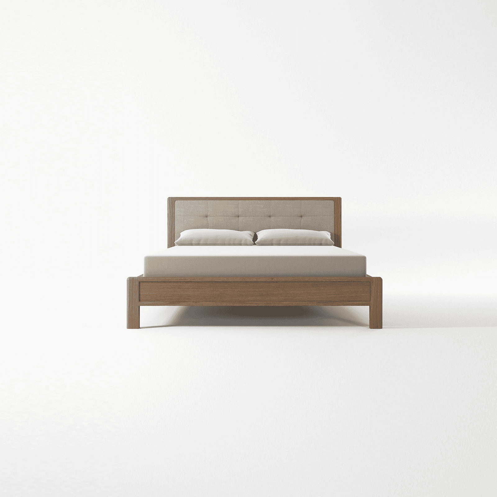Circa17 Queen Size Bed Fabric Headboard No Storage by KARPENTER