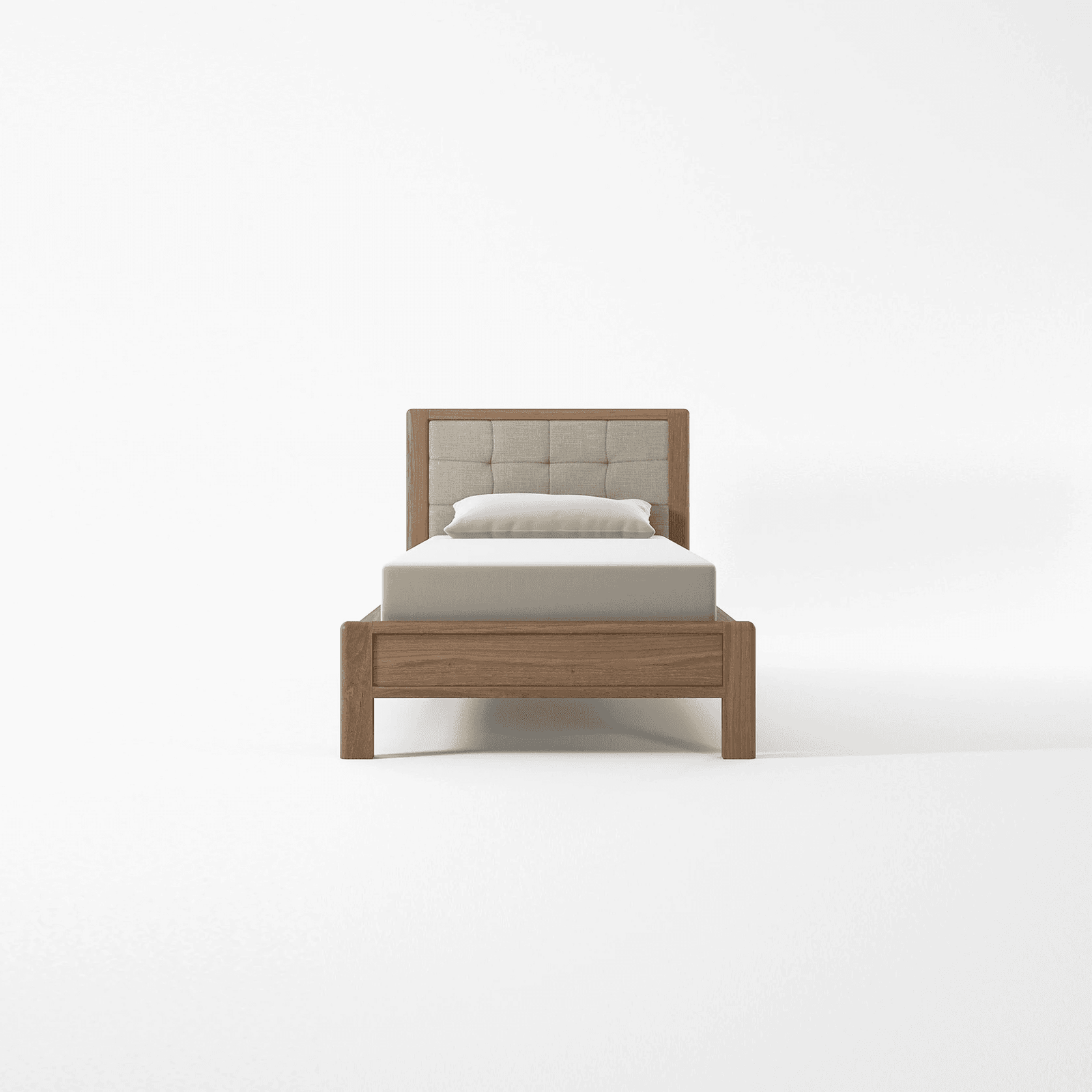 Circa17 Single Size Bed Fabric Headboard No Storage by KARPENTER
