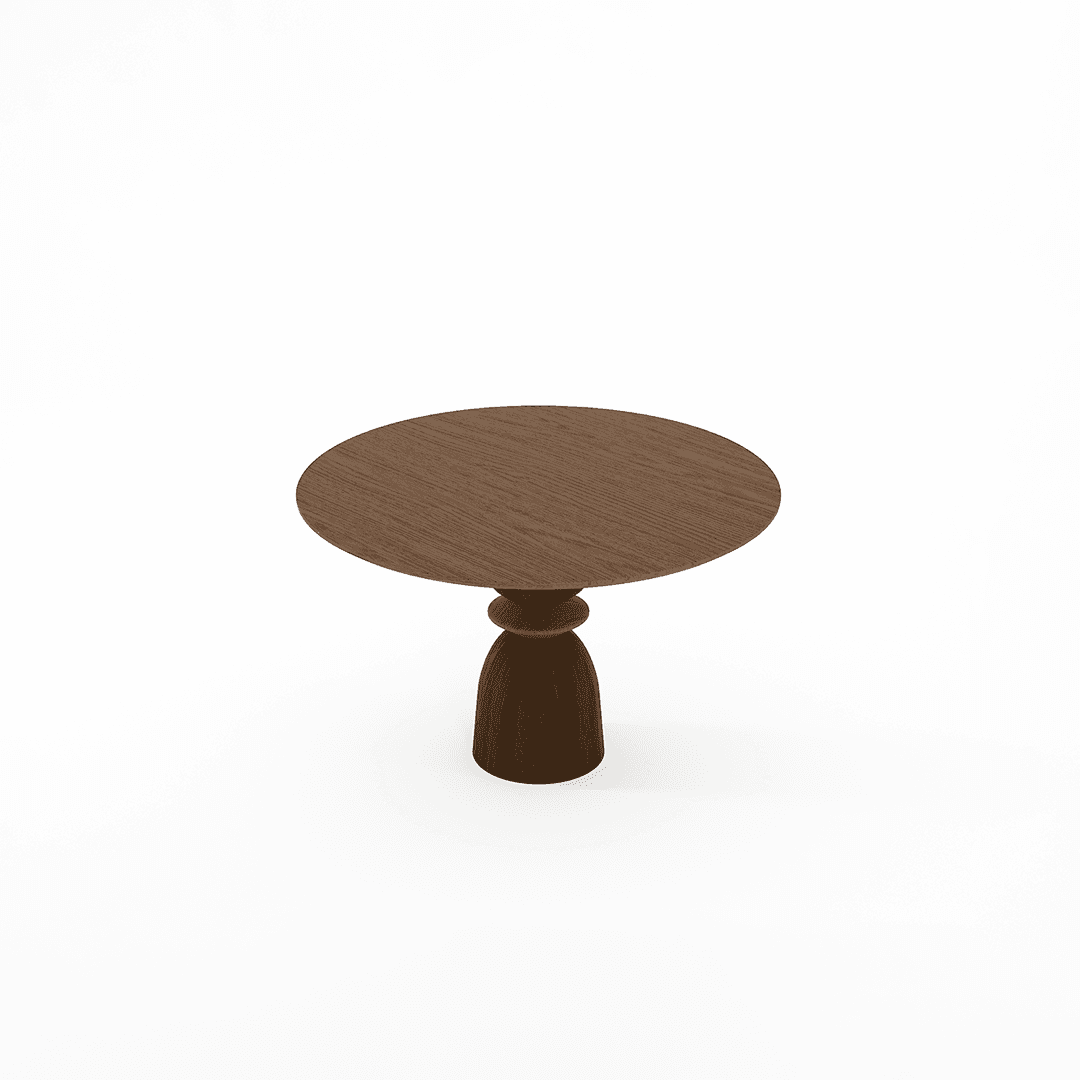 Staccato Round Dining Table 120 Amber Cocoa by KARPENTER