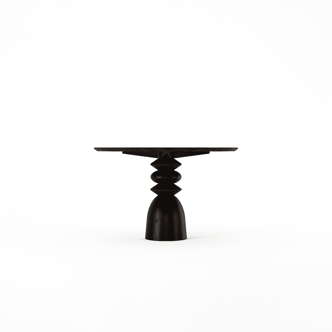 Staccato Round Dining Table 120 Kuro Wenge by KARPENTER