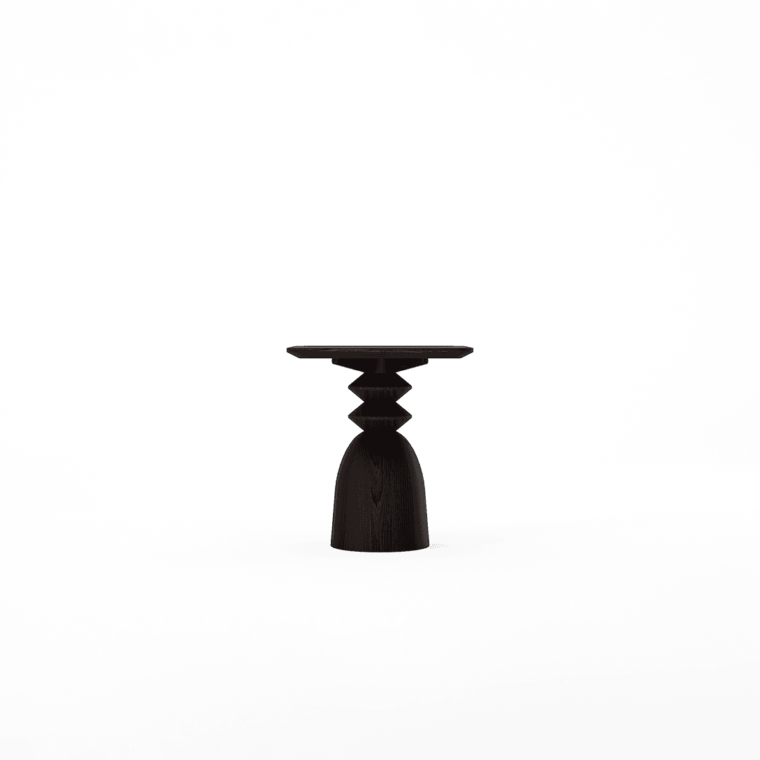 Staccato Square Side Table Kuro Wenge by KARPENTER