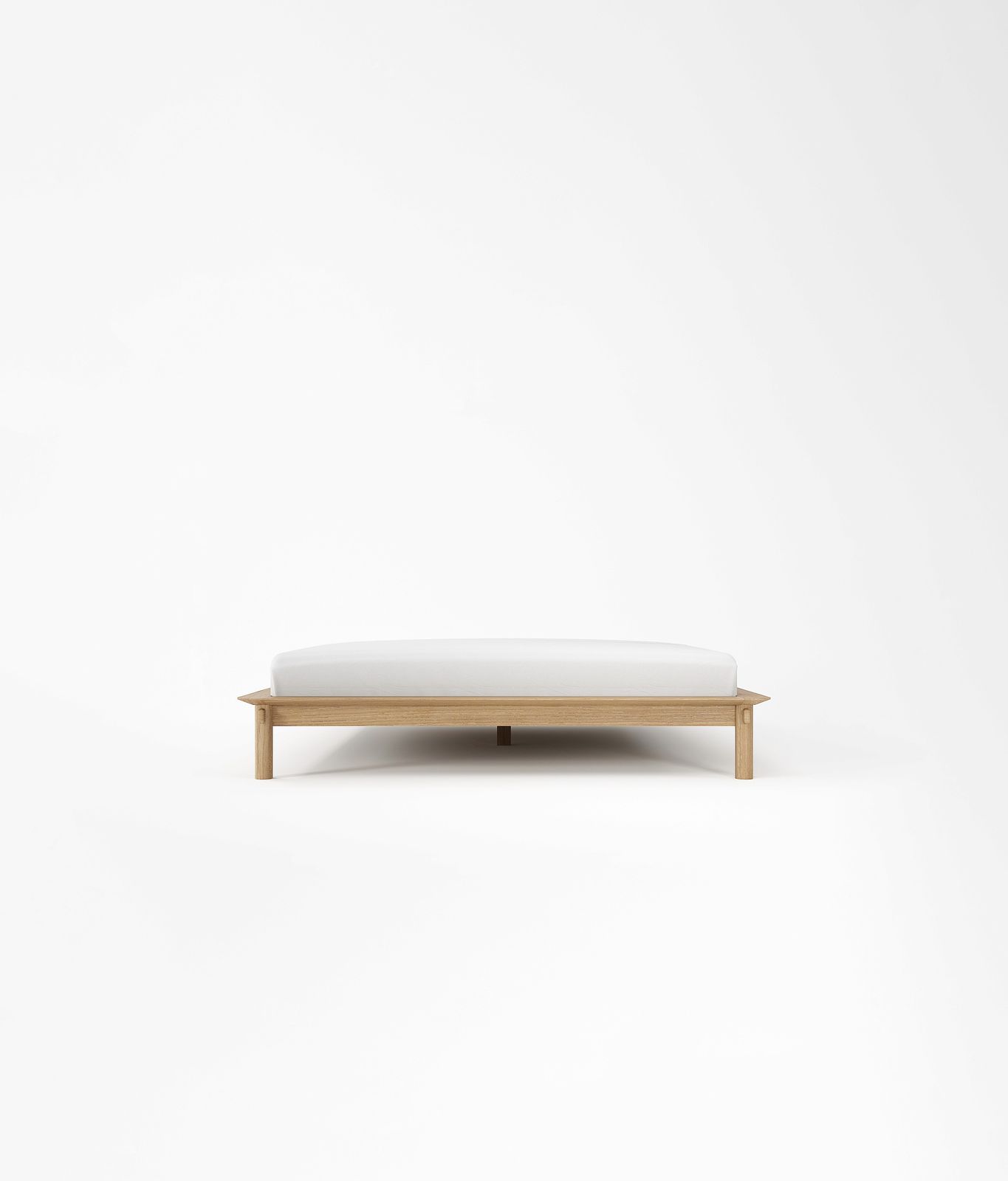 Tenon Queen Size Bed Without Headboard by KARPENTER