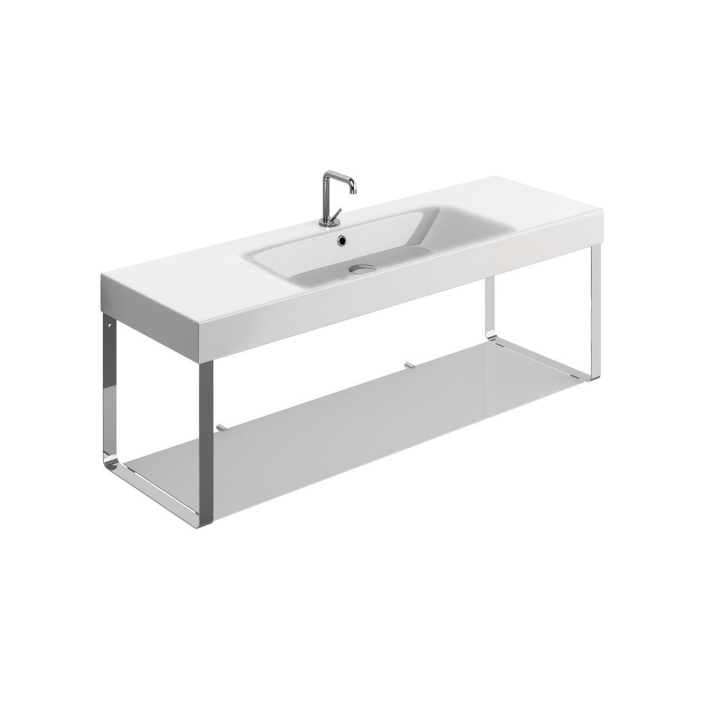 CENTO 3535-9128 - Washbasin 140x45 with Wall hung by Kerasan