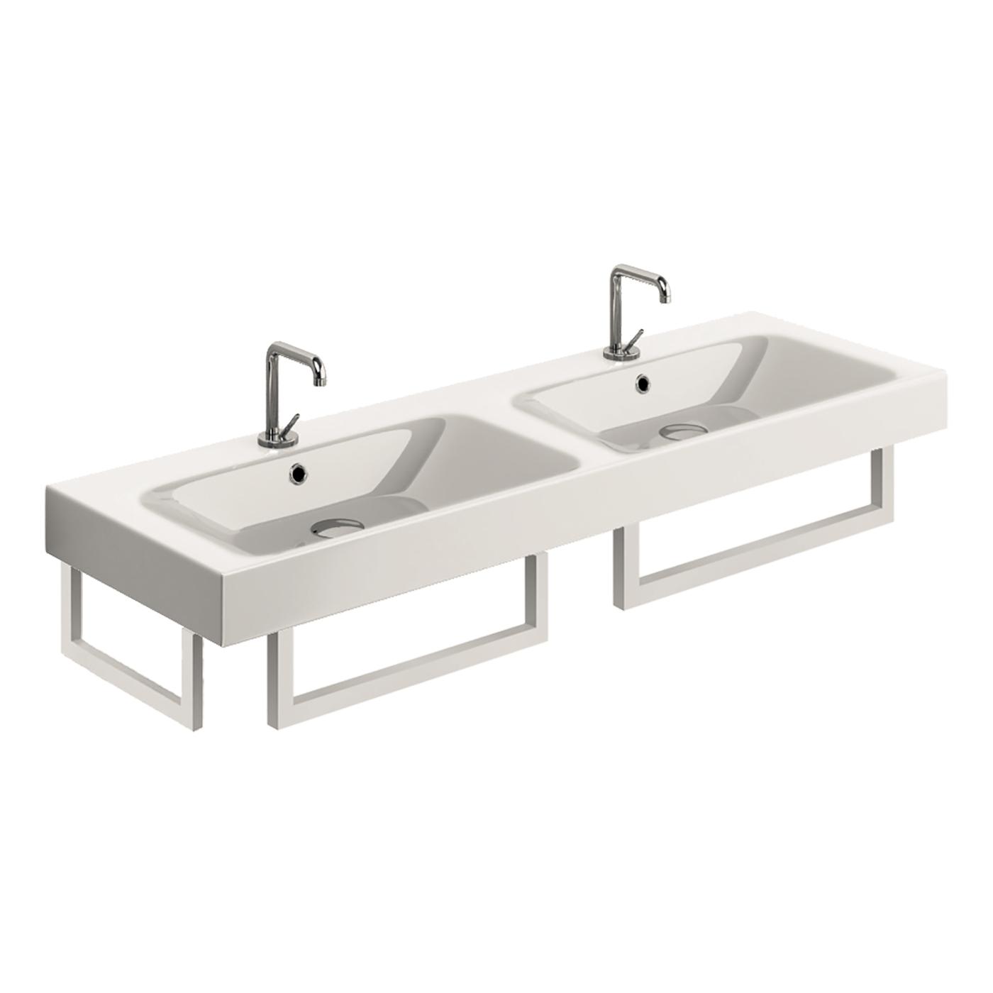 CENTO 3536-9116-9118 - Double basin 140x45 towel rail by Kerasan