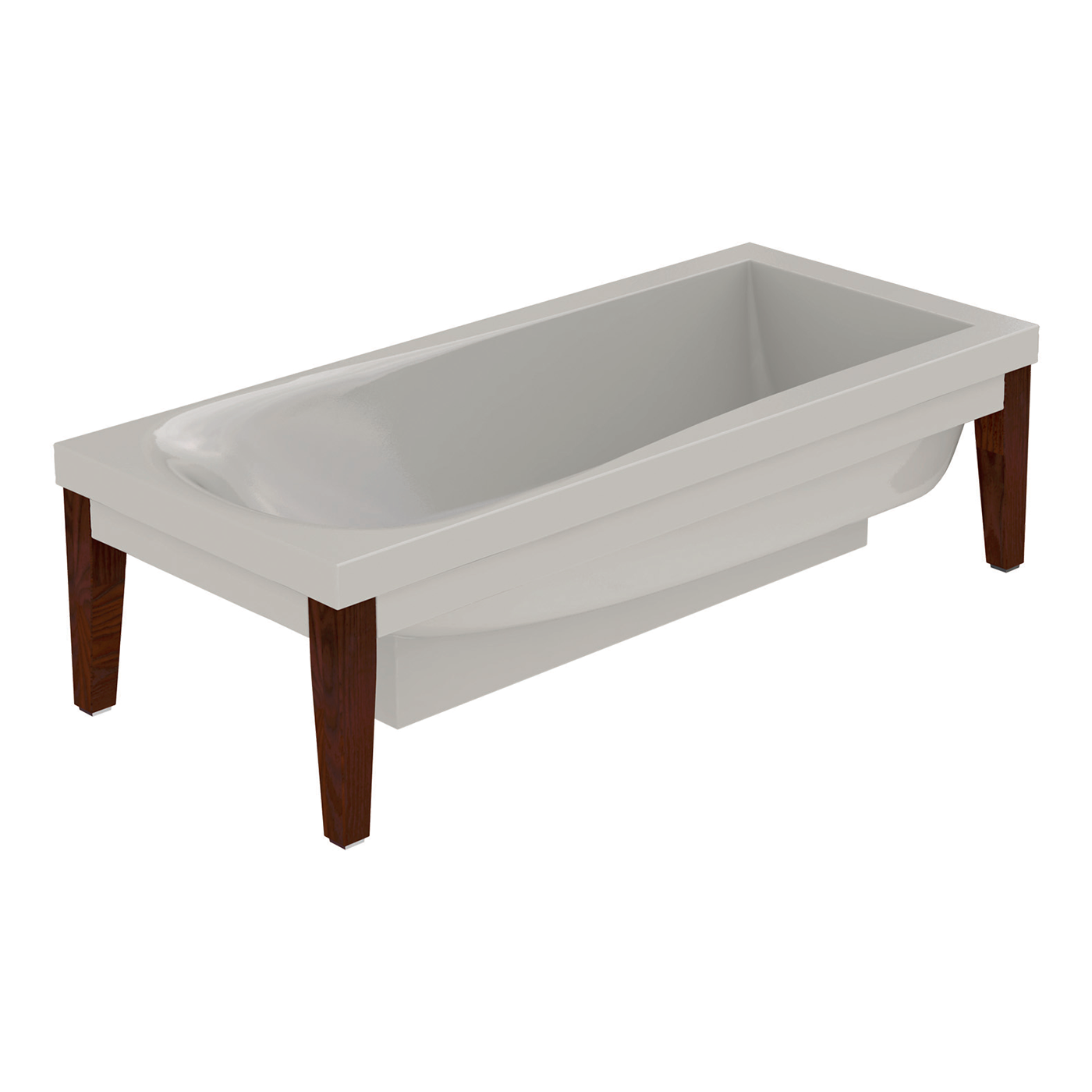BATHTUBS 3950-918947 - Bath-tub with darkened ash legs by Kerasan