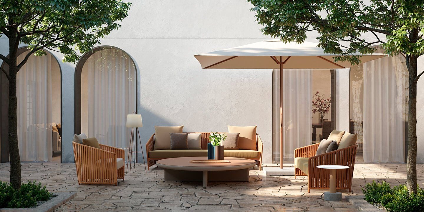 Bitta Lounge 3 Seater sofa by Kettal