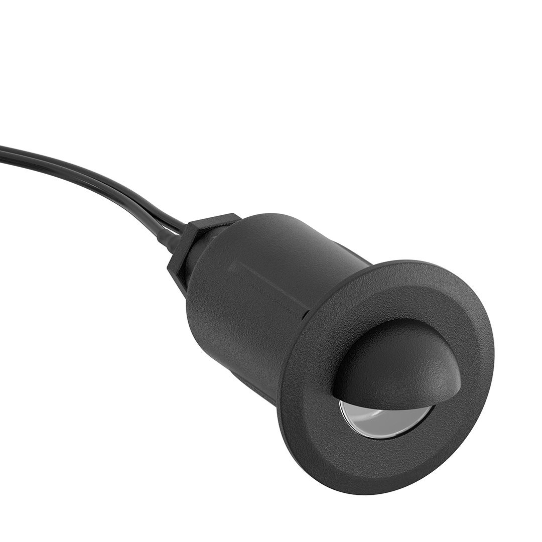 Accent Light In-Ground 12 V 3 W Size:3.5" H x 1.25" DIA Model:15491BKB by Kichler