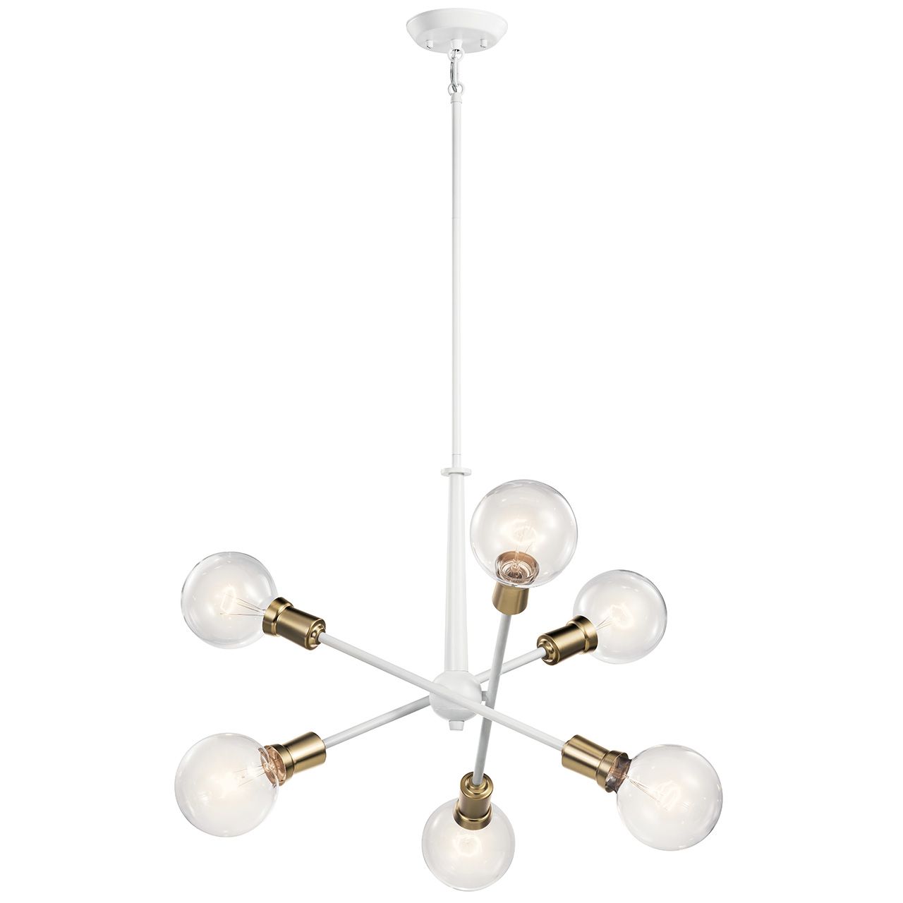 Armstrong Chandelier 1-Tier 6-Light Size:27.75" H x 20" DIA Model:43095CH by Kichler