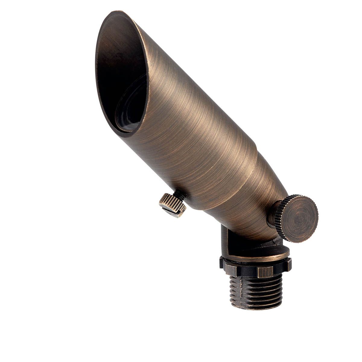 Cast Brass Accent Light Spot & Flood Light 12 V 3 W Size:1.5" W x 1.5" H x 5" L Model:15483BKB by Kichler