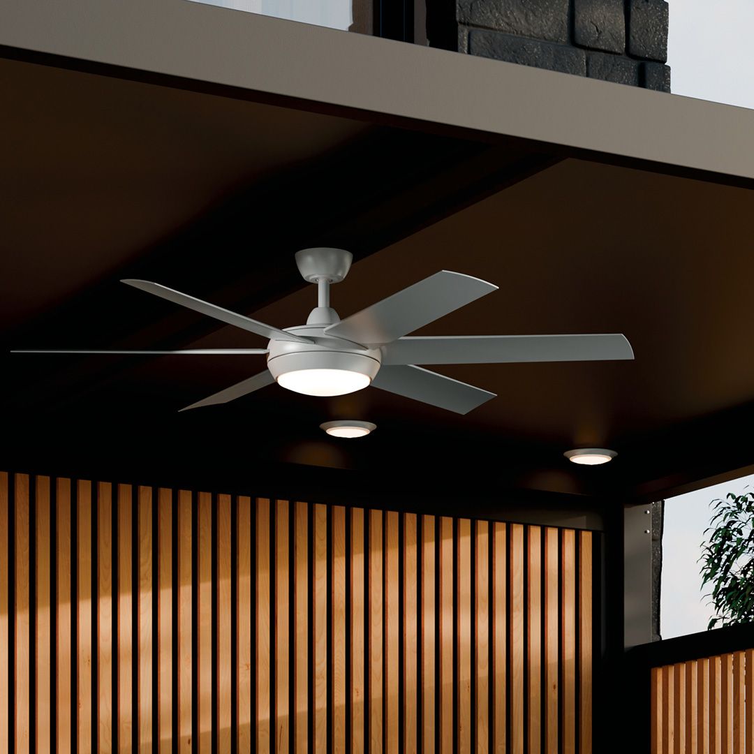 Mint Ceiling Fan 60" 6 Blades Selectable CCT Size:13.5" H x 60" DIA Model:310260NI by Kichler