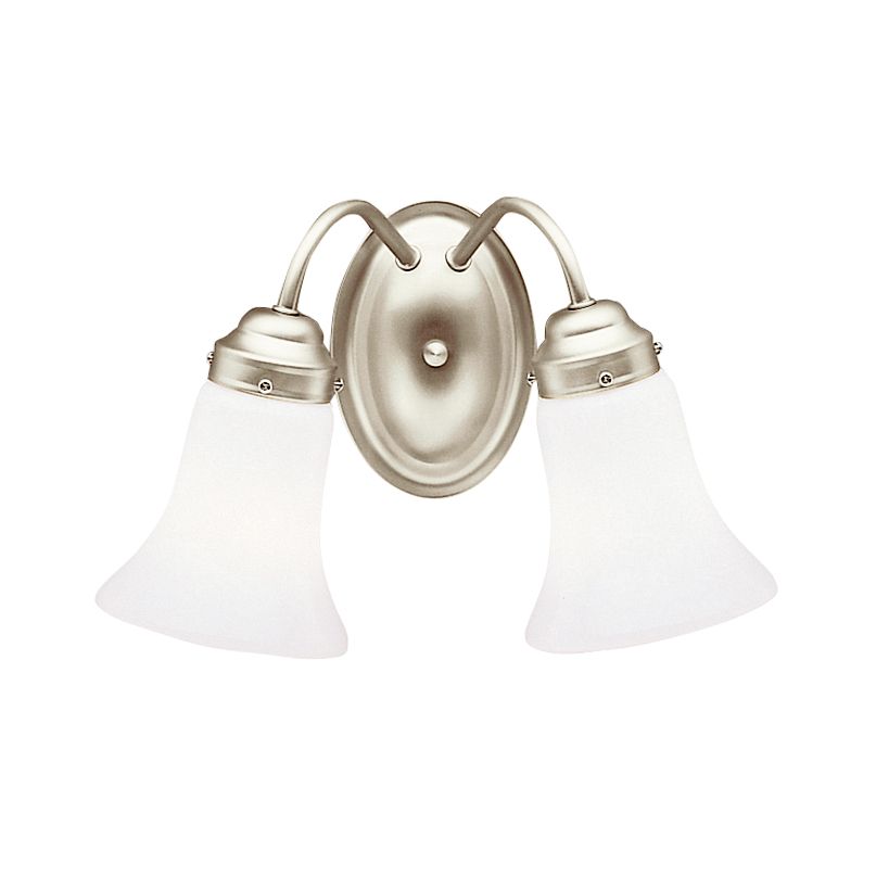 Vanity Light 2-Light Cased Opal Glass Size:13.5" W x 8.5" H x 6.75" D Model:6122CH by Kichler