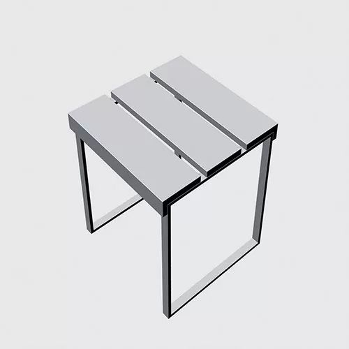 Sgabello In Solid Surface by Kinedo