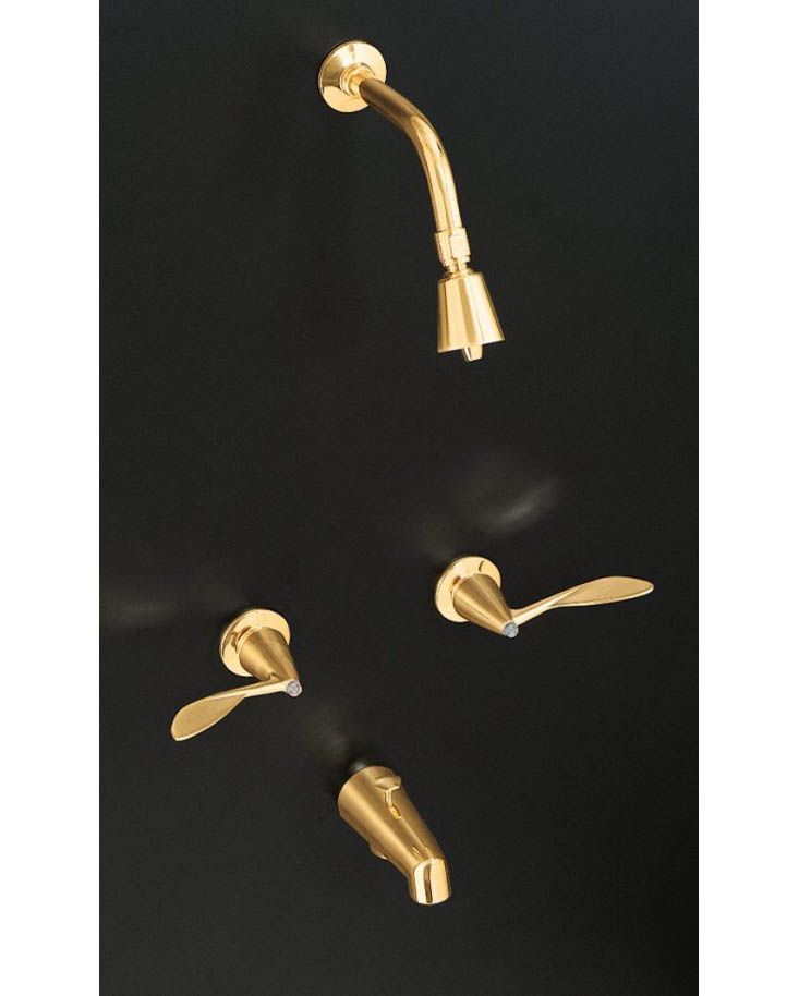 Finesse Bath and Shower Faucet Trim with Wrist Control Lever Handles, Less Spout | K-T13363-5 by Kohler