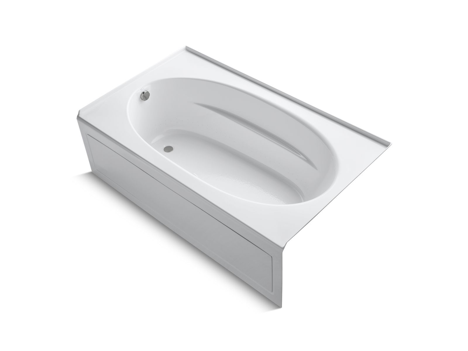 KOHLER | K-1114-GLA | Windward 6-Foot BubbleMassage Bath with Apron, Left Drain by Kohler